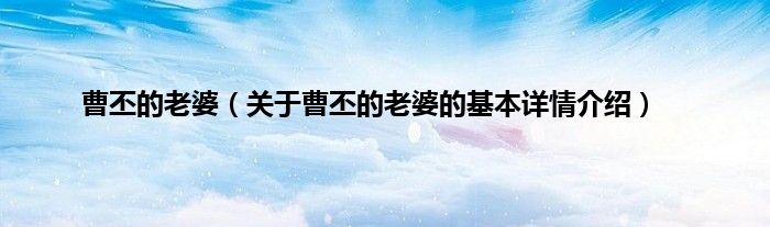 曹丕的老婆（关于曹丕的老婆的基本详情介绍）